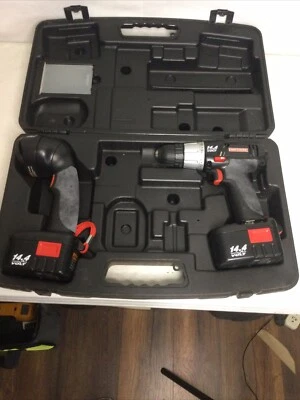 Taladro y linterna Craftsman 3/8" 14,4 voltios con estuche - sin cargador - buen estado Foto 1 de 4