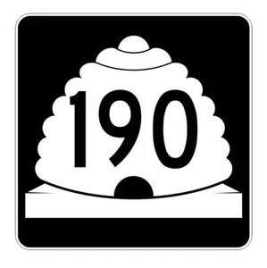 Utah State Highway 190 Sticker Decal R5499 Highway Route Sign - Picture 1 of 1