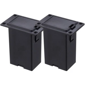 2PCS Battery Box Pickup Chitarra Contenitore Batteria Basso Custodia Storage Box - Foto 1 di 12