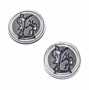 2 ROMAN GREEK ETRUSCAN INTAGLIO GLASS STONES Goddess & Cupid - Picture 1 of 3