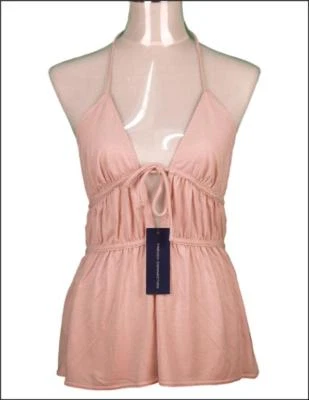 New Women's French Connection Strappy Top Blouse Peach RRP£35 Stretch Viscose - Image 1 of 2