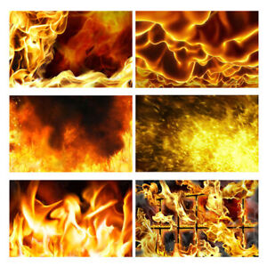 Burning Flame  Backdrop Photography Background Photo Studio Cloth Vinyl Props