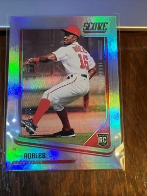 Victor Robles 2018 Panini Chronicles Score Press Proof Rookie RC #26 /299 - Image 1 of 4