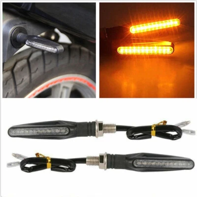 2X Luces LED de señal de giro ámbar para motocicleta Yamaha YZF R1 R6S R6 600 FZ1 FZ09 Foto 1 de 4