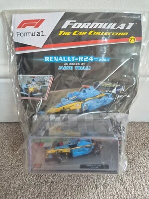 1/43 F1 FORMULA 1 CAR COLLECTION - RENAULT R24 JARNO TRULLI 2004 CAR #73 NEW - Image 1 of 3