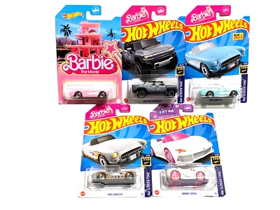 Barbie La Película Hot Wheels Lote de 5 Coches Foto 1 de 4
