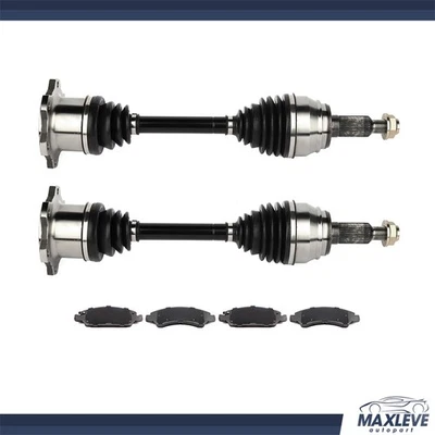 Front CV Axle + Brake Ceramic Pads For Chevrolet Silverado 1500 5.3L 2008-2015 Foto 1 de 4