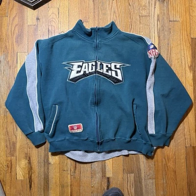 Vintage Philadelphia Eagles NFL Full-zip Sweatshirt Size XXL - Image 1 of 4