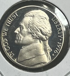 1976 S Jefferson Nickel 5 Cent Piece Choice Proof 5c US Coin Collectible - Picture 1 of 2