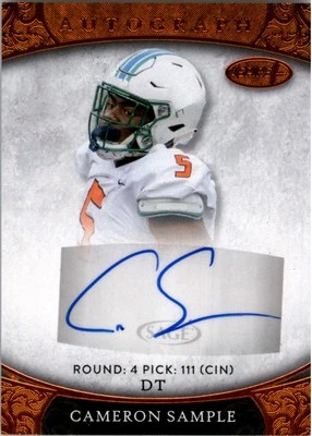 2021 SAGE Aspire Bronze #ASP105 Cameron Sample Auto - FB - Image 1 of 2