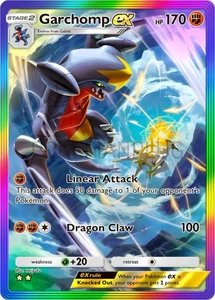 Garchomp Pokemon Pocket Non Holo Card VMAX EX GX ACG V Star custom - Picture 1 of 3