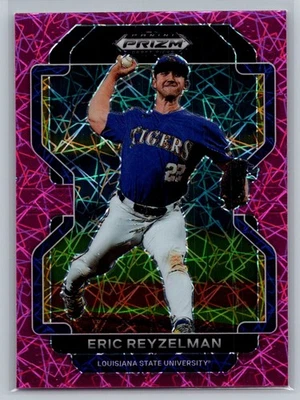 Eric Reyzelman 2022 Panini Prizm Draft Picks Neon Pink Velocity #PDP160 - Image 1 of 2