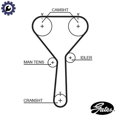 TIMING BELT 5487XS FOR KIA X-TREK/II/MPV SEPHIA MENTOR/SHUMA CARENS/Mk CREDOS - Image 1 of 4