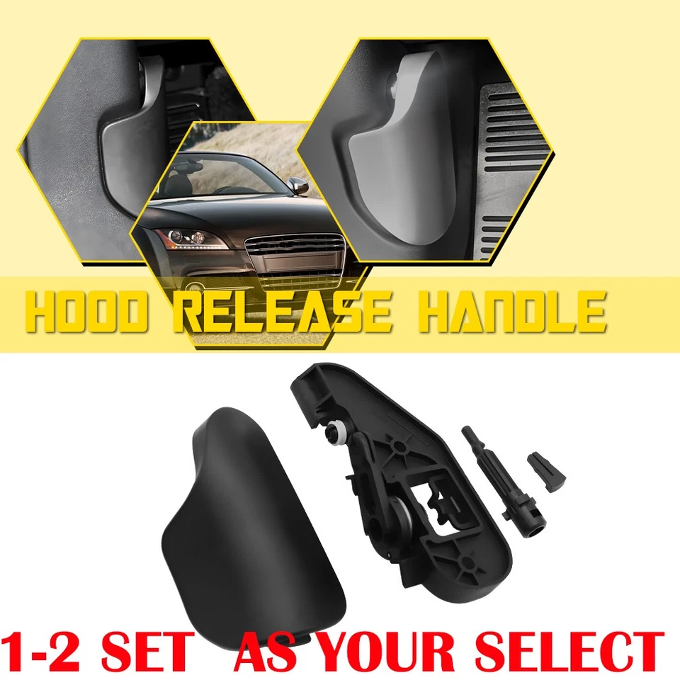 Juego de 1-2 para Audi TT 2006-2014 cupé/roadster LHD capó pestillo liberación tirador manija A Foto 1 de 1