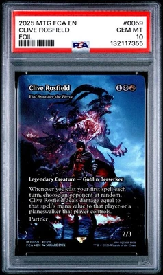 2025 MTG Final Fantasy CLIVE ROSFIELD #0059 * Through The Ages FOIL * PSA 10 - Image 1 of 2