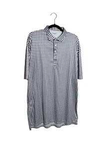 Collars and Co Polo Shirt Mens 2XL Blue Dress Collar Short Sleeve Performance - Picture 1 of 4
