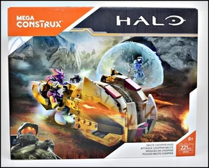 BRUTE CHOPPER RAID MEGA CONSTRUX BLOKS HALO DPJ91 FEAT SPARTAN KAT-B320 - Picture 1 of 9