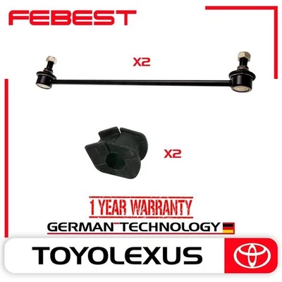 JUEGO DE 4 ESLABONES Y BUJES ESTABILIZADORES DELANTEROS PARA TOYOTA YARIS 2007-2011 Foto 1 de 2