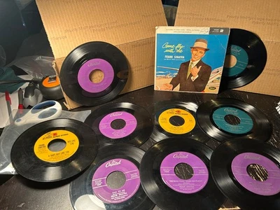 Frank Sinatra 9x Lot Vinyl 45rpm 45s soul funk jazz R&B rare Rock - Image 1 of 4