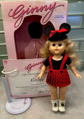 Muñeca Vogue Ginny Minnie Mouse 1995 edición limitada 115/125 Convención de muñecas Disney 11/95  Foto 1 de 4