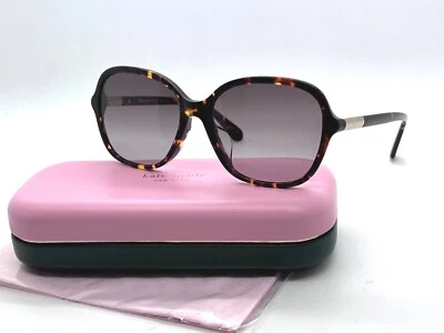 NUEVO KATE SPADE BRYLEE/F/S 086 OSCURO HAVANA Gafas de sol degradadas al humo 56-17-145MM Foto 1 de 4
