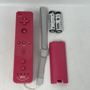 Nintendo OEM Motion Plus Wii Mote Remote Pink Controller Official RVL-036 - Picture 1 of 8