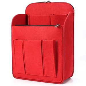 Large Felt Backpack Organizer Insert with Zipper Pockets Travel Rucksack Insert - Picture 1 of 7