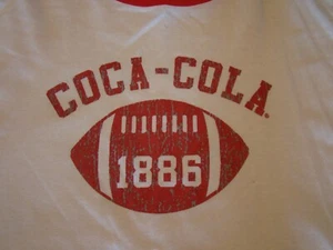 Vintage Coca-Cola Fußball T-Shirt! Gr. XL 100% Baumwolle - Bild 1 von 15