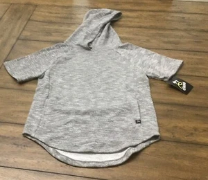 Art Class Boys Kids Kangaroo Pocket Short Sleeve Hoodie Heather Gray M (8-10) - Picture 1 of 4