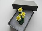 Handmade Pale Yellow Spring Daffodil Brooch Pin - Marie Curie Donation Charity