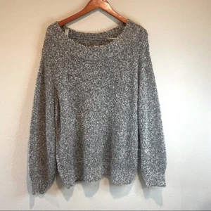 Neu mit Etikett Melrose and Market Damenpullover grau bunt Popcornstich Größe L - Bild 1 von 5