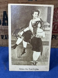 C.1870 CDV "Antes de las Luces del Pie" Teatro, Trans Atlántico Novedad Reverso - Imagen 1 de 3