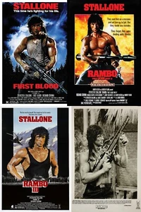 Rambo FIRST BLOOD 1 2 3 Movie Poster (1982) Filmplakat - Bild 1 von 7