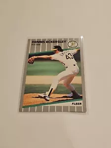 1989 Fleer - Glossy #7 Dennis Eckersley - Picture 1 of 2