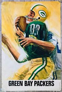 Green Bay Packers Dave Boss Original Poster 1960's NFL Football