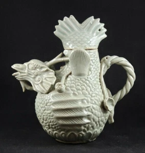 Reproduction 12th c. Korean Celadon Goryeo Kettle Sake Tea Pot - Picture 1 of 10