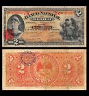 Mexico 2 Pesos 1913 P-S256a M297 Serie JB/CC Nacional Bank Banknote (Cir)