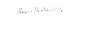 Eugene Richardson signed autographed index card! AMCo! 11350