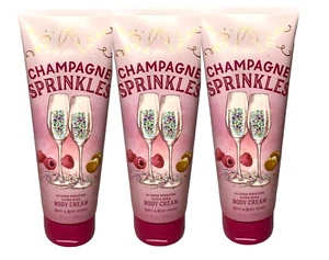3 BATH & BODY WORKS ULTRA SHEA BODY CREAM SHEA BUTTER CHAMPAGNE SPRINKLES NEW - Picture 1 of 2