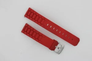 Tag Heuer BT0706 Red Rubber Mens Formula 1 Watch Strap Band 20mm WAC1113 CAH1112 - Picture 1 of 8