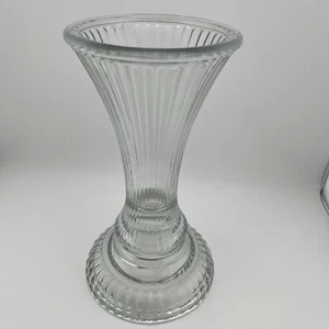 VTG Glass Vase 10” Heavy Base - Picture 1 of 5