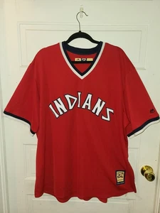 Majestic Cooperstown Collection 2016  Cleveland Indians Jersey See Photos Flaws - Picture 1 of 13