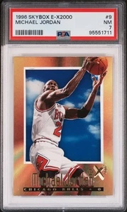 1996 SKYBOX E-X2000 MICHAEL JORDAN #9 PSA 7 - Picture 1 of 3