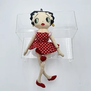 VINTAGE Kelly Toy Birthday Betty Boop 11” Plush Doll Dot Red Dress 1999 - Picture 1 of 7