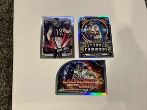 (3) Lote 2024 Topps Cosmic Chrome Star Command Caleb Williams Rookie Base Lanzamiento - Imagen 1 de 5
