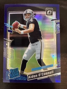 2023 Donruss Optic Aidan O'Connell Purple Prizm /50 Rated Rookie #258 - Picture 1 of 2