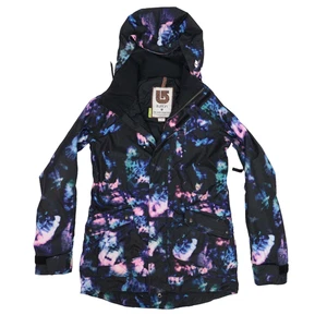 Burton Snowboard Jacket Women Small Charlie Tie Dye Dryride Waterproof Colorful - Picture 1 of 13