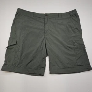 Columbia Omni Shade Cargo Shorts/Convertible Light Weight Men's 44W Green - Picture 1 of 7