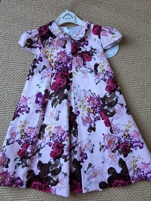 Sarah Louise Girls Summer Dress Pink Floral Multi Age 2 Years - Image 1 of 4