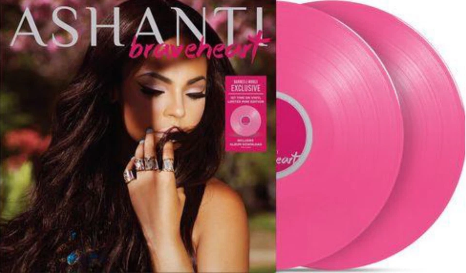 ASHANTI "BRAVEHEART" (PINK) 2 LPS BRAND STILL LP (MINT)